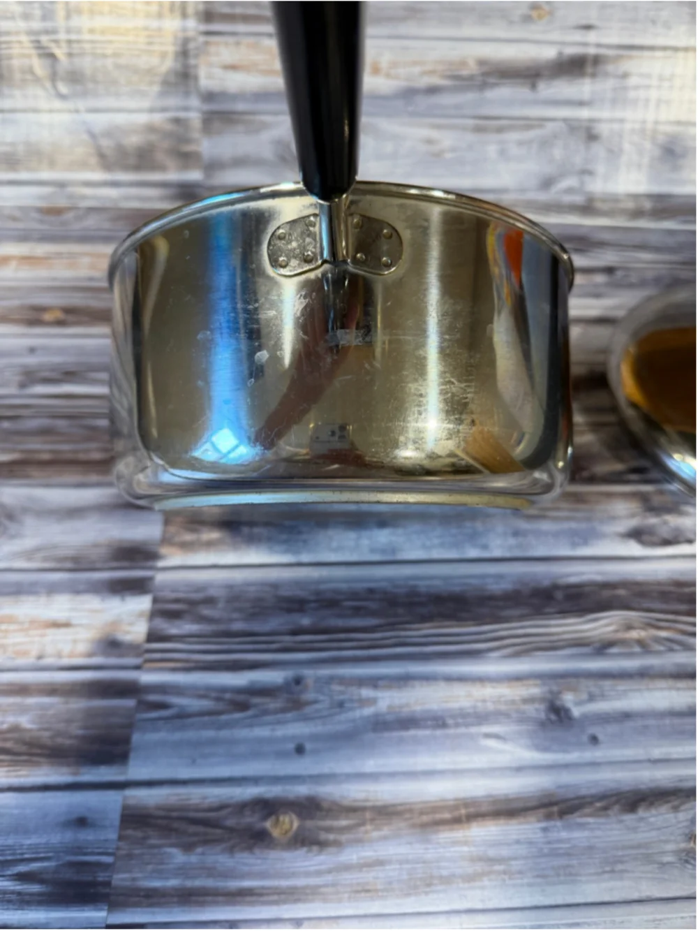 Revere ware stainless 2 quart sauce pan with lid USA made